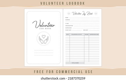 Volunteer Log Book Interior Design