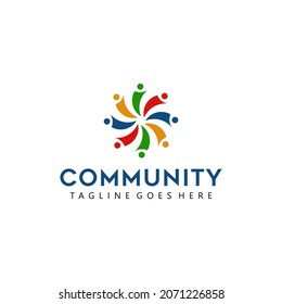 Volunteer Mentorship Community People Symbol Logo Design