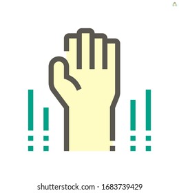 Diseño de icono voluntario o vectorial de permiso para el elemento de diseño de concepto de formación empresarial, 48X48 píxeles perfecto y editable.