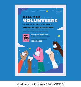 A Volunteer Recruitment Flyer Or Poster