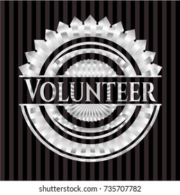 Volunteer silver emblem