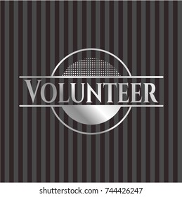 Volunteer silver emblem