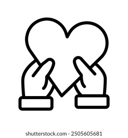 Volunteer Supporter line icon , vector, pixel perfect, illustrator file