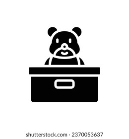 Volunteer Toy Donation  Filled Icon Vector Illustration