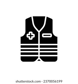 Ilustración de vectores de iconos rellenados por el Vest voluntario