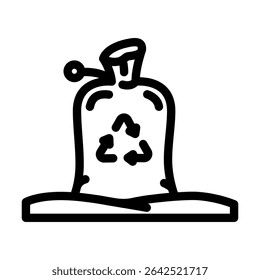 volunteering environmental causes line icon vector. volunteering environmental causes sign. isolated contour symbol black illustration
