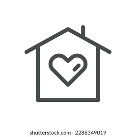 Volunteering related icon outline and linear vector.