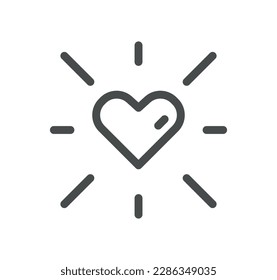 Volunteering related icon outline and linear vector.
