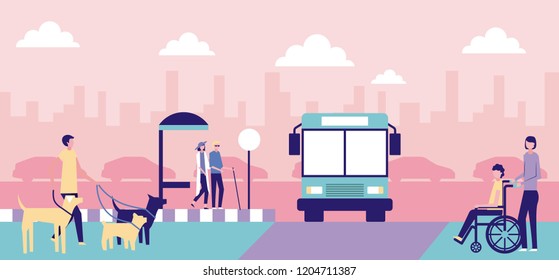 volunteers help work