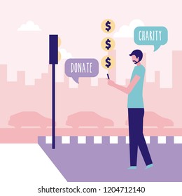 volunteers help work