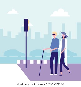 volunteers help work