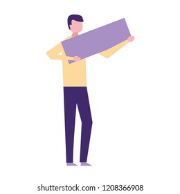 volunteers help work