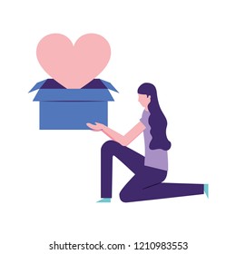 volunteers help work