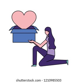 volunteers help work