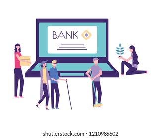 volunteers help work