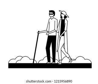 volunteers help work