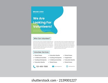 Volunteers Needed Flyer Poster Design Template. We Are Looking For A Volunteer Flyer Poster Design. Volunteer Flyer Poster Design.