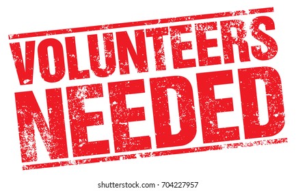 Volunteers Needed Stamp