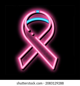 Volunteers Support Aid Sign neon light sign vector. Glowing bright icon transparent symbol illustration