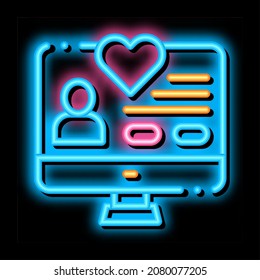 Volunteers Support Website neon light sign vector. Glowing bright icon transparent symbol illustration