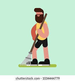 Voluntire clean up the garden
