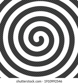 Volute, spiral, concentric lines, circular, rotating background. Vector.