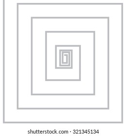 Volute, spiral, concentric lines, circular, rotating background