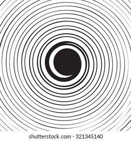 Volute, spiral, concentric lines, circular, rotating background