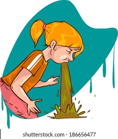 vomit girl