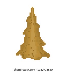Vomit pixel art. Puke 8 bit. Retching cartoon. Vomitus