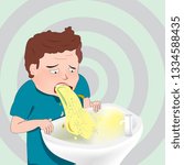 vomit vector illustration