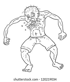 Vomit zombie draw