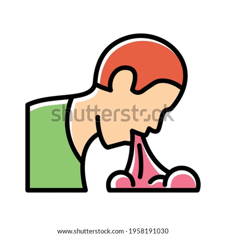 
vomiting icon vector graphic for any business especially for health care and medical