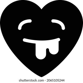 vomiting vector glyph flat  icon