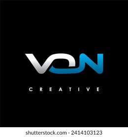 VON Letter Initial Logo Design Template Vektorgrafik