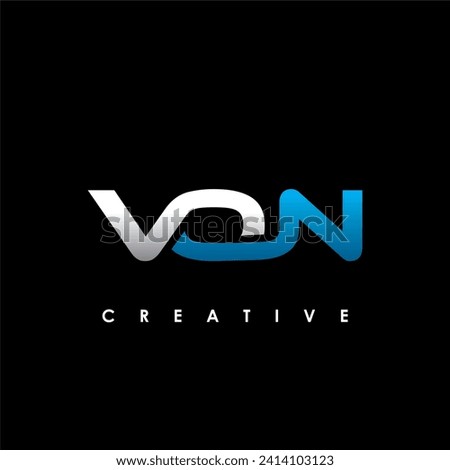 VON Letter Initial Logo Design Template Vector Illustration