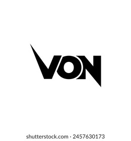 VON Letter Monogram Typografy Logo