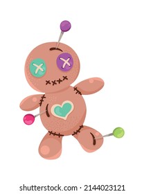 voodo doll with needles icon