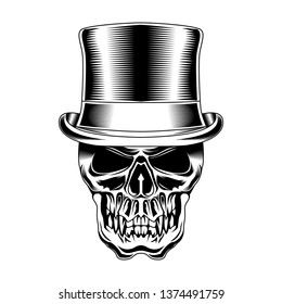 Voodo Skull Drawing Vector Illustration Skull Stock Vector (Royalty ...