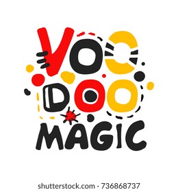 Voodoo African and American magic logo
