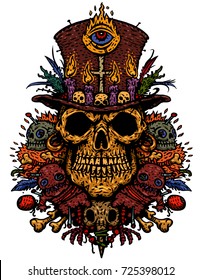 voodoo skull art