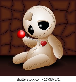 Voodoo Doll Cartoon in Love