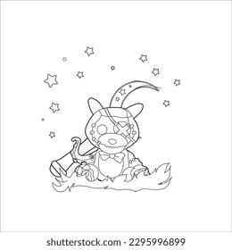 voodoo doll coloring page for all ages