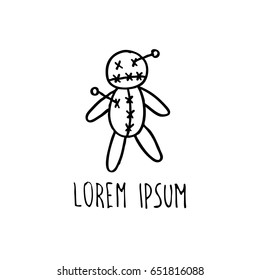 voodoo doll doodle icon