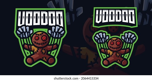 Voodoo Doll Gaming Logo Template