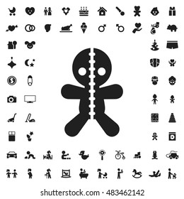 Voodoo doll icon illustration isolated vector sign symbol