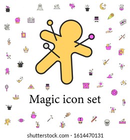 a voodoo doll icon. magic icons universal set for web and mobile
