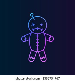 Voodoo doll nolan icon. Simple thin line, outline vector of halloween icons for ui and ux, website or mobile application