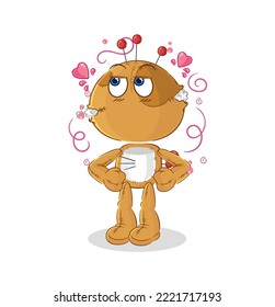 the voodoo doll shy vector. cartoon character