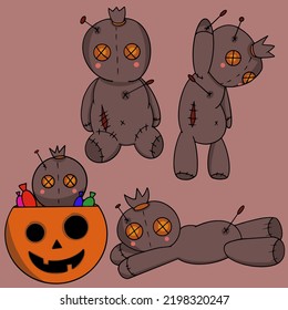 Voodoo dolls to celebrate and decorate for Halloween